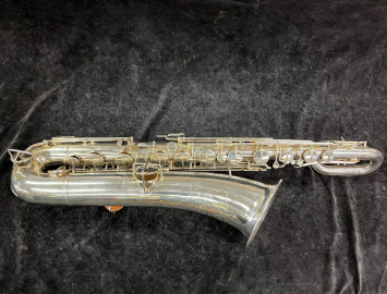 Vintage Selmer New York Made by Buescher – Silver Plate Baritone, Serial #56808